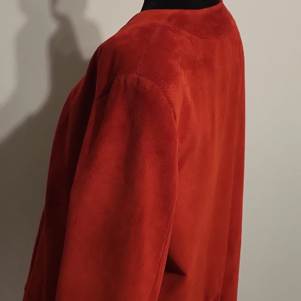 Danier Red Suede Jacket - Picture 7 of 14